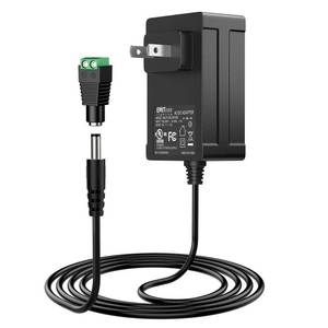 lot 8088 image: EMITEVER 24V Power Supply, 30W LED Power Adapter UL-Listed, 100-240V AC to 24V DC 1.25A Converter Lighting Transformers for LED Strip Lights