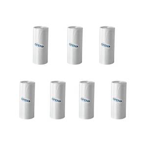 lot 8119 image: Mini Trash Bags for Mini Trash Can, 105 Count  7 Rolls White Trash Bags for Desktop Wastebasket of Various Sizes