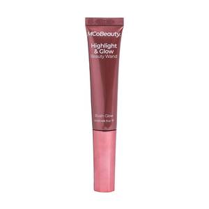 lot 8176 image: MCoBeauty - Highlight and Glow Beauty Wand - Buildable Liquid Highlighter - Radiant Pink Shade - Liquid Cream with Cushion Applicator for Soft, Radiant Finish - Highlighters Makeup