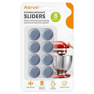 lot 8185 image: Aieve Appliance Sliders, 8 Pcs Small Appliance Slider for Countertop, Self Adhesive Home Finds Caster Wheels Rollers, Kitchen Must Have Gadgets for Stand Mixers, Coffee Makers, Air Fryers