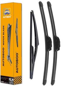 lot 8200 image: AUTOBOO 2617 Windshield Wipers with 12 Rear Wiper Blade Replacement for Nissan Rogue Pathfinder 2013 2014 2015 2016 2017 2018 2019 2020 2021 2022 2023 -Original Factory Quality (Pack of 3)