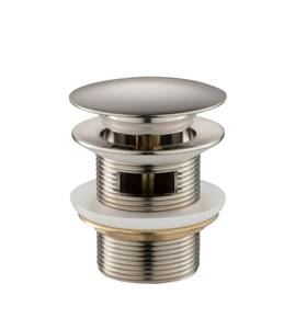 lot 8215 image: WOODBRIDGE Pop-up Drain for Freestanding Bathtub, with stainless steel Overflow, Brushed Nickel Finish, Bathtub Drain Stopper Kit Fits Most WOODBRIDGE Acrylic Tubs