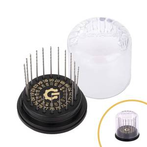 lot 8219 image: GYROS 20 PCS Mini Twist Drill Bit Set #61 to #80 wDome Storage Case, Carbon Steel Wire Gauge Micro Drill Bits for Jewelry, Plastic, & Soft Metal  Small Drill Bits for Pin Vise & Rotary Tool