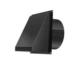 lot 9820 image: Hon&Guan 5 Inch Dryer Wall Vent with Removable Mesh, Wall Mount Extractor Vent with Rubber Cushioned Non-Return Flap, Metal Vent Covers for Home WallAir ConditionRange HoodsKitchen