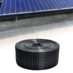 lot 9825 image: Solar Panel Guard, 4in X 100ft PVC Coated Critter Guard Roll Kit for Solar Panel Wire Screen, Black Pigeon Deterrent Solar Panel Mesh (No Clips Included)