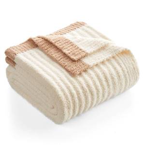 lot 10274 image: Snuggle Sac Buttery Soft Throw Blanket for Couch, Winter Fluffy Cozy Soft Throws Dupes for All Season, Reversible Warm Microfiber Fuzzy Blankets for Couch, Sofa, Bed, Travel, Cream, 50x60 inches