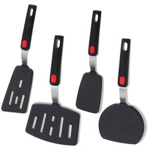lot 10298 image: Silicone Spatula Turner Set of 4, Wiztoynia 600°F Heat Resistant Cooking Spatulas for Nonstick Cookware, BPA Free Rubber Spatula Large Kitchen Utensils Set for Egg, Pancake, Burger, Fish