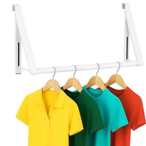 lot 10321 image: HOLDN�� STORAGE Over The Door Hanger Foldable - Over The Door Rack for Hanging Towels, Coats & Clothes - Over The Door Hanger Hooks for Bedroom, Washroom and Office.