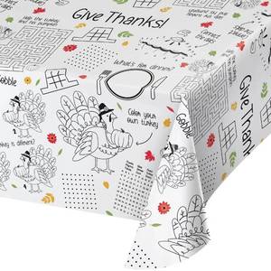 lot 10338 image: Paper Activity Happy Thanksgiving Tablecover
