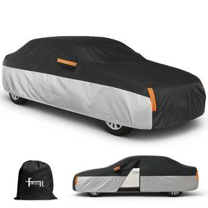 lot 11475 image: FROSHKAR Sedan Car Cover Waterproof All Weather, Outdoor Car Covers for Automobiles, Universal fit for Sedans (Length 199-213 inch)