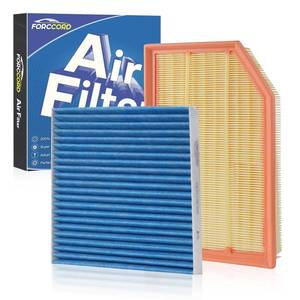 lot 11483 image: Forccord Cabin & Engine Air Filter Fits for Jeep Wrangler 2018-2026 2.0L3.6L, Gladiator 2020-2026 3.6L Replacement 68301863AA 68257030AA Car Accessories (Not For 3.0L6.4LDIESEL4-door Rubicon)