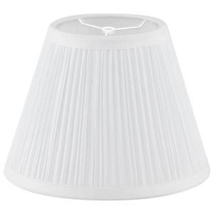 lot 11489 image: Small Lamp Shade 5 Top x 9 Bottom x 7 Slant Height, Lamp Shades for Table Lamps,Barrel Replacement Lampshade(Spider Fitter), Modern Fabric Pleated Lampshades for Table Lamp 1 Pack(White)