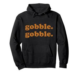 lot 12237 image: Thanksgiving Day Gobble Gobble Turkey Trot Funny Pullover Hoodie medium