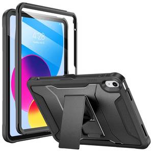lot 12238 image: Soke Case for iPad (A16) 11th Generation 11-inch 2025, iPad 10th Generation 10.9-inch 2022, with Built-in Screen Protector and Kickstand, Rugged Full Body Protective Cover - Black