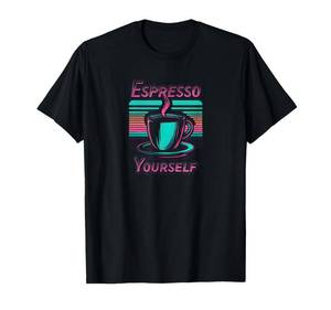 lot 12253 image: Espresso Yourself - Retro Funny Coffee Lover T-Shirt XL