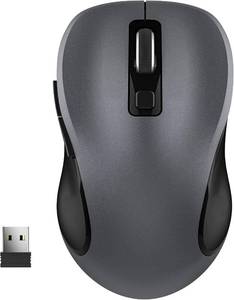 lot 12273 image: WisFox 2.4G Wireless Mouse for Laptop, Ergonomic Computer Mouse with USB Receiver and 3 Adjustable Levels, 6 Button Wireless Mice for Windows Mac PC Notebook (Grey)