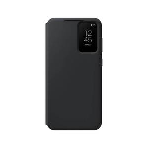 lot 12276 image: SAMSUNG Galaxy S23 Plus S-View Wallet Phone Case, Protective Cover w Card Holder Slot, Finger Tap Clear Window, US Version, EF-ZS916CBEGUS, Black