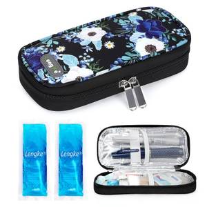 lot 12286 image: YOUSHARES Insulin Cooler Travel Case - Portable Refrigerated Medicine Case for Insulin Pen, Medication and Diabetic Supplies with 2 TSA Approved Ice Pack