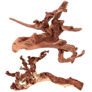 lot 13400 image: majoywoo Natural Large Coral Driftwood for Aquarium Decor Reptile Decor, Assorted Driftwood Branch 9-14 2 Pcs, Fish Tank Decoration��