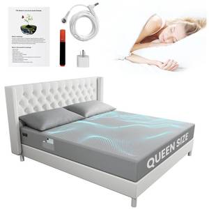 lot 13418 image: Grounding Sheets Queen Size - 90% Organic Cotton  10% Pure Silver Fitted Bed Sheet for Earthing - 400 Thread Count Deep Pocket Grounded Bedsheets - Improved Sleep Down to Earth Ground Bedding