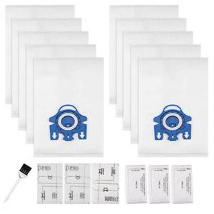 lot 13436 image: Improvedhand 10 Packs 3D Airclean Bags Replacement for Miele GN Vacuum Cleaner Bags Fit for Miele Classic C2 C3 S2 S5 S8 S400 Series with Motor Protection Filters, AirClean Filters
