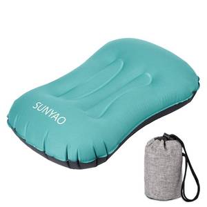 lot 14246 image: SUNYAO Ultralight Inflatable Camping Pillows - Compressible, Compact, Inflatable, Comfortable, Ergonomic Pillow for Neck & Lumbar Support While Camping, Backpacking��Hiking