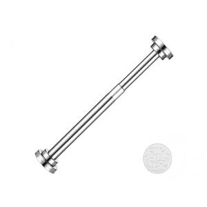 lot 14248 image: Stainless Steel Spring Tension Curtain Rod 11.8 to 19.7 Adjustable, Small Short Expandable Spring Loaded Curtain Tension Rod For Wardrobes Window Closet Bathroom Cupboard Cabinet(No Drill,No Screws)