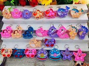lot 14250 image: PSDFH 24 Packs Bulk Mini 10 designs Ocean Animal Classroom Students Prizes from Teacher,Sea Creature Birthday Party Favors Baby teething fidgets