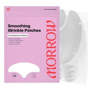 lot 14252 image: Morrow Beauty - Peptide-Infused Smoothing Forehead Wrinkle Patches - Overnight Patches for Smoothing Fine Lines and Wrinkles, Anti Aging Stickers for Forehead, Bonus Smile Line (36 Count)
