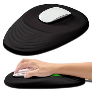 lot 14258 image: Hokafenle Ergonomic Mouse Pad Wrist Support with Stepped-Wedge Design, Wrist Rest Pain Relief Mousepad Filled with Memory Foam, Carpal Tunnel Mousepad for Wireless Mouse(12x8 inch, Black)