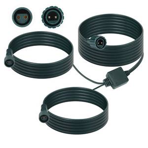 lot 14306 image: Kanayu 2 Pin Splitter Connector for Christmas Lights 72-Inch Extension Cords for String Lights Inflatable Decorations Green Outdoor Extension Cable Waterproof Splitter Cords(1 to 2)