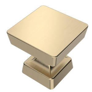 lot 14310 image: Amerdeco 10 Pack Brushed Gold Cabinet Knobs 1.2 Inch(30mm) Gold Kitchen Cabinet Knobs Dresser Knobs Drawer Knobs and Pulls for Bathroom Cabinets ZH0008