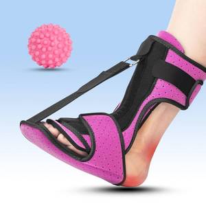 lot 14313 image: VOOOLO Plantar Fasciitis Night Splint with Massage Ball for Plantar Fasciitis Relief, Soft & Comfortable Foot Brace for Achilles Tendonitis Heal Spur Foot-drop Flat-arch for Women and Men, Pink