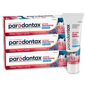 lot 14323 image: Parodontax Active Gum Repair Toothpaste, Toothpaste To Help Reverse Signs Of Early Disease For Health, Fresh Mint Flavored - 3.4 Oz x 3