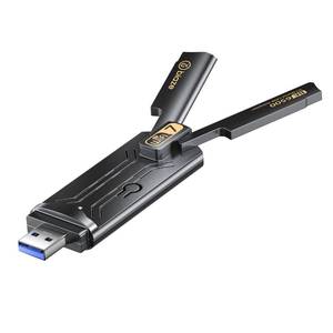 lot 14326 image: Biaze WiFi 7 Wireless Network Card, Plug and Play Without Removing Host, USB 3.0, Total Speed 6500Mbps, Tri-Band Wireless, Driver Included, Windows 1011 Compatible.