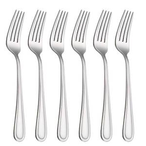 lot 16094 image: HISSF Table Forks Dinner Forks Stainless Steel 180 of Forks 6 Pcs for Home, Kitchen Restaurant, Dishwasher Safe, 7.99 Inches, Silver