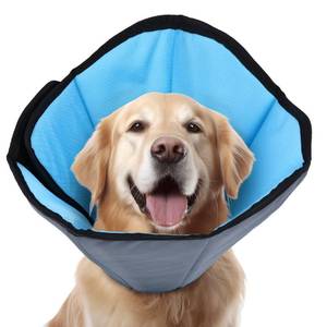lot 16099 image: ipetstation Dog Cone Collar for Dogs After Surgery Extra Long, Adjustable Comfy Dog Elizabethan Pet Collar Cone for Large Dogs Anti-Lick Protective Wound