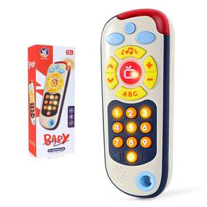 lot 16113 image: Orzbow Baby Remote Control Toy with Music, Realistic TV Remote Toy with Lights and Sounds, 3 Modes(Learning, Music, Game), Baby Sensory Toy for Toddler Infant Boy Girl Gift 1-3 Year Old, Black
