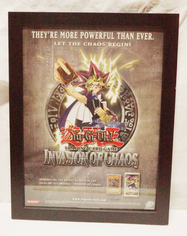 遊戯王　ポスター　invasionof chaos 旧アジア Large Yu-Gi-Oh! Framed Poster - Invasion of Chaos - Excellent