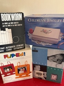 lot 122 image: Book Worm, Photo Albums and Jewelry Box - All Like New