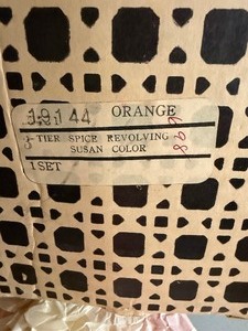 lot 140 image: Vintage Spice Rack (receipt says 20 May 1971), New in Box, Never Used or Assembled