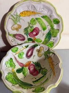 lot 147 image: Large Salad Bowl and Plate, Italy