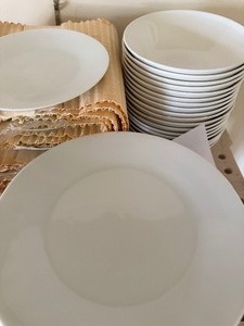 lot 179 image: Johnson Bros Bowls (18) and Noritake Plates (2 Sizes - 12 Each)