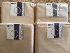 lot 213 image: Linen Tablecloths (4), New in Packages