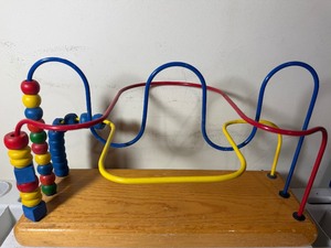 lot 238 image: Childs Wooden Bead Maze Toy