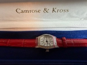 lot 284 image: Jewelry - Jacqueline Kennedy Reproduction Merrywood Strap Watch, New