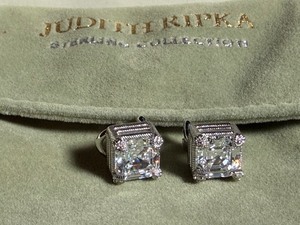 lot 296 image: Jewelry - Sterling Earring Set, Marked
