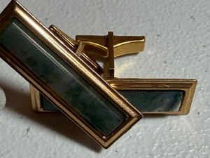 lot 306 image: Cuff Links, Marked Jaguar, Gold Filled