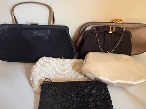 lot 319 image: Vintage Handbags, Some Beaded, Please See Pictures (some have damage)