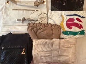 lot 325 image: Vintage Handbags, Fifth Avenue Still Has Tag, Please See Pictures (some have damage)